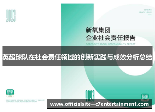 英超球队在社会责任领域的创新实践与成效分析总结